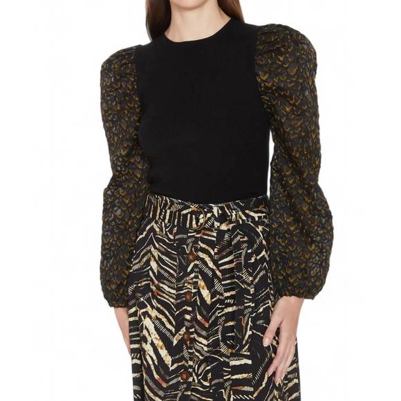 NEW MARIE OLIVER velara top in plume emb - Picture 1 of 4